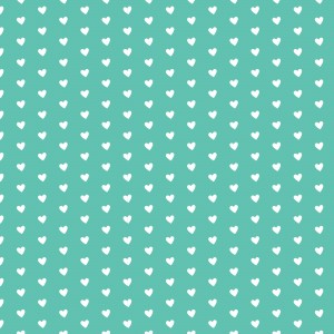 Sweet Green Heart Shape Pattern